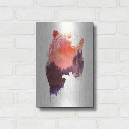 Luxe Metal Art 'Love Forever' by Robert Farkas, Metal Wall Art,12x16