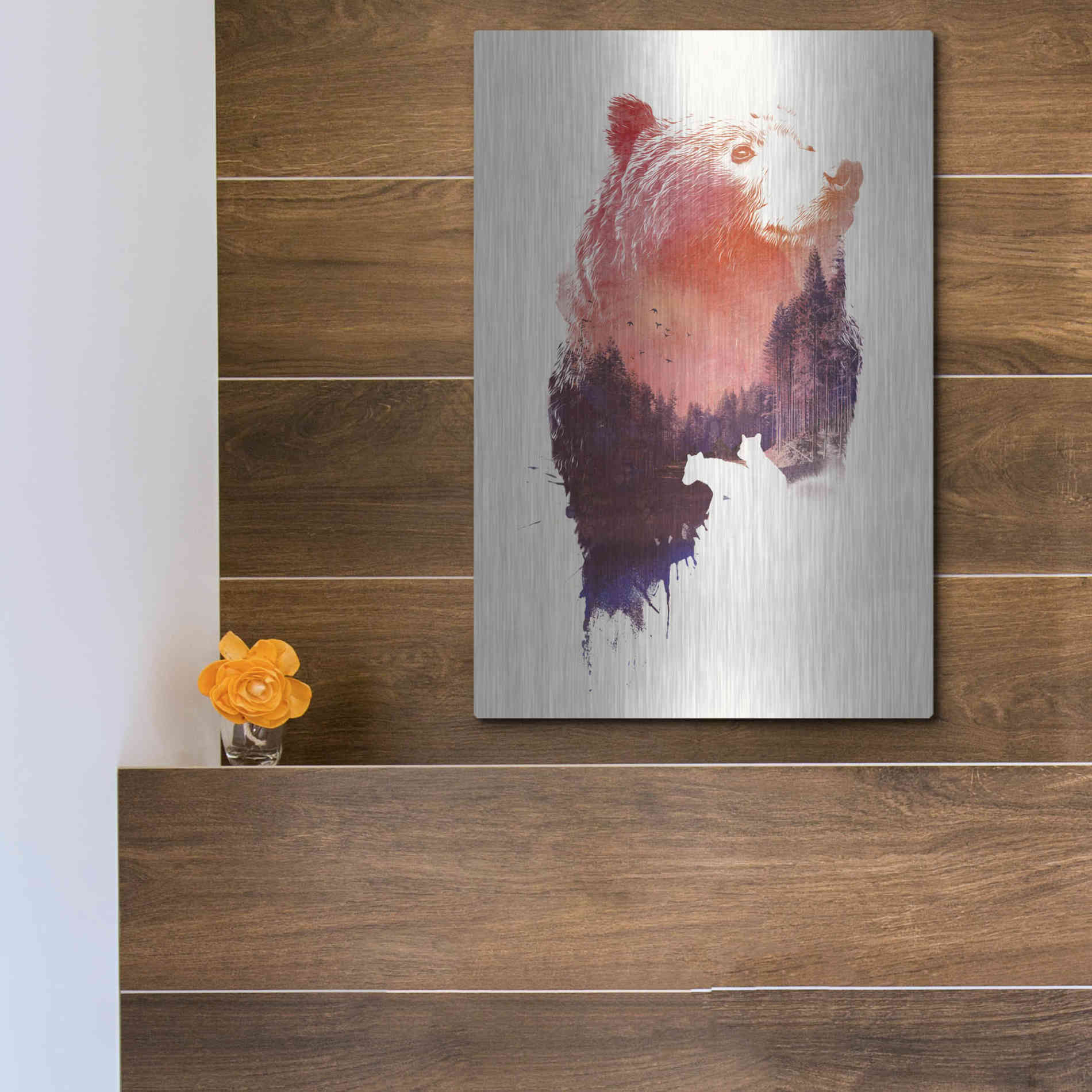 Luxe Metal Art 'Love Forever' by Robert Farkas, Metal Wall Art,12x16