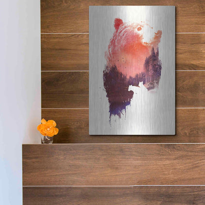 Luxe Metal Art 'Love Forever' by Robert Farkas, Metal Wall Art,12x16