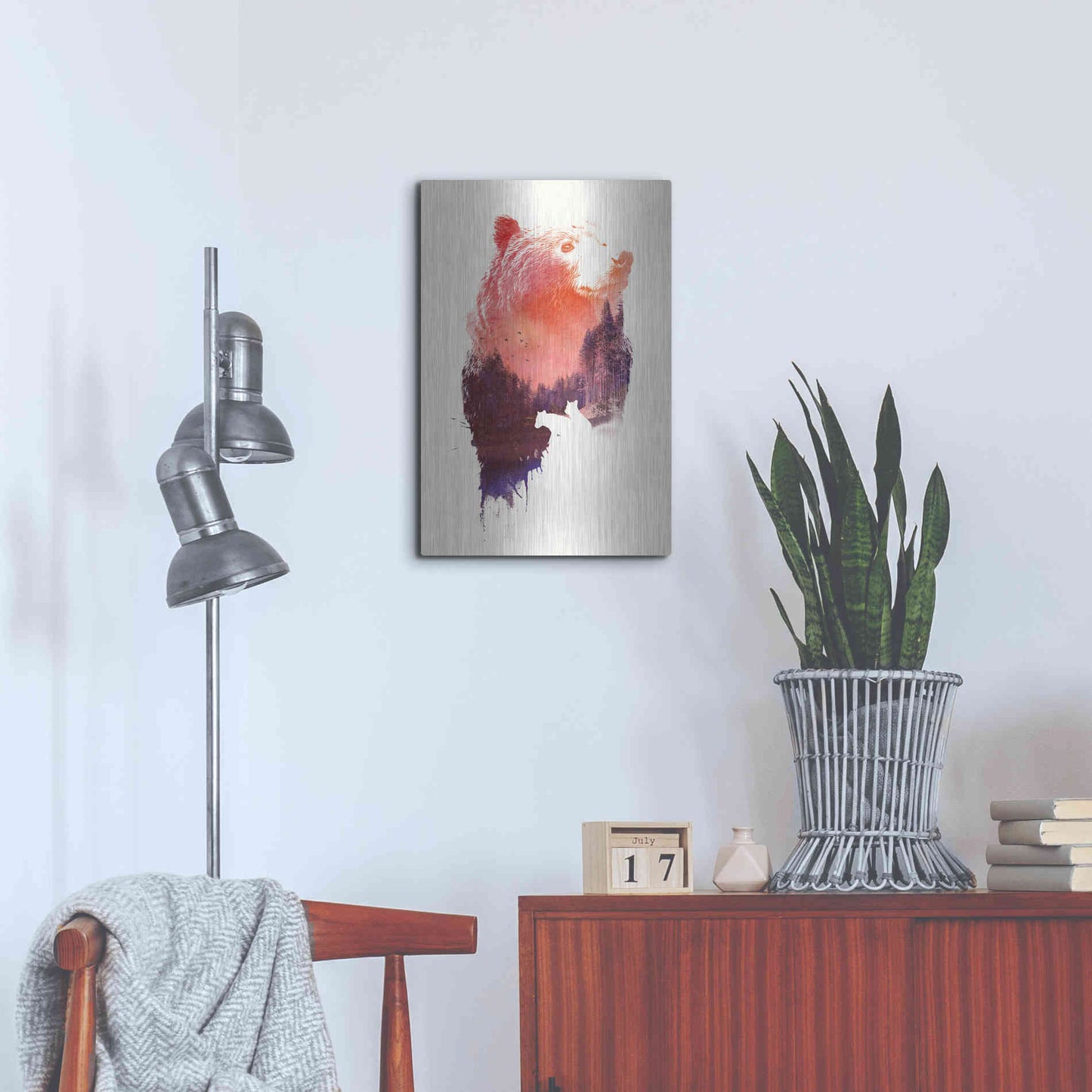 Luxe Metal Art 'Love Forever' by Robert Farkas, Metal Wall Art,16x24