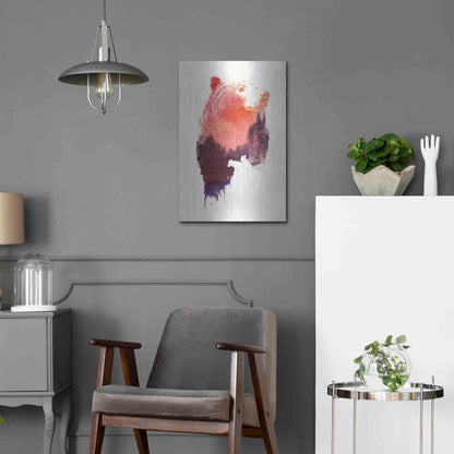 Luxe Metal Art 'Love Forever' by Robert Farkas, Metal Wall Art,16x24