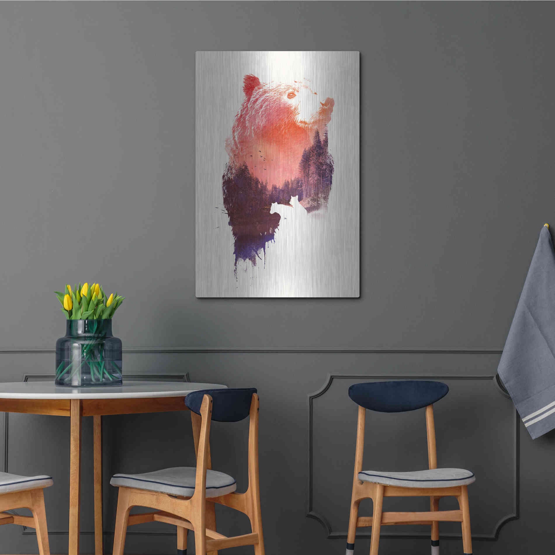 Luxe Metal Art 'Love Forever' by Robert Farkas, Metal Wall Art,24x36