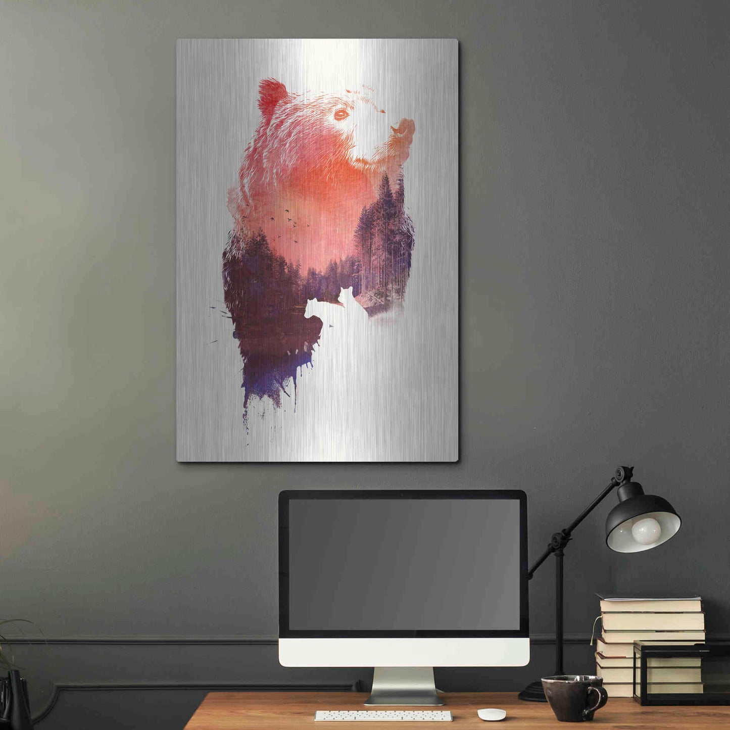 Luxe Metal Art 'Love Forever' by Robert Farkas, Metal Wall Art,24x36