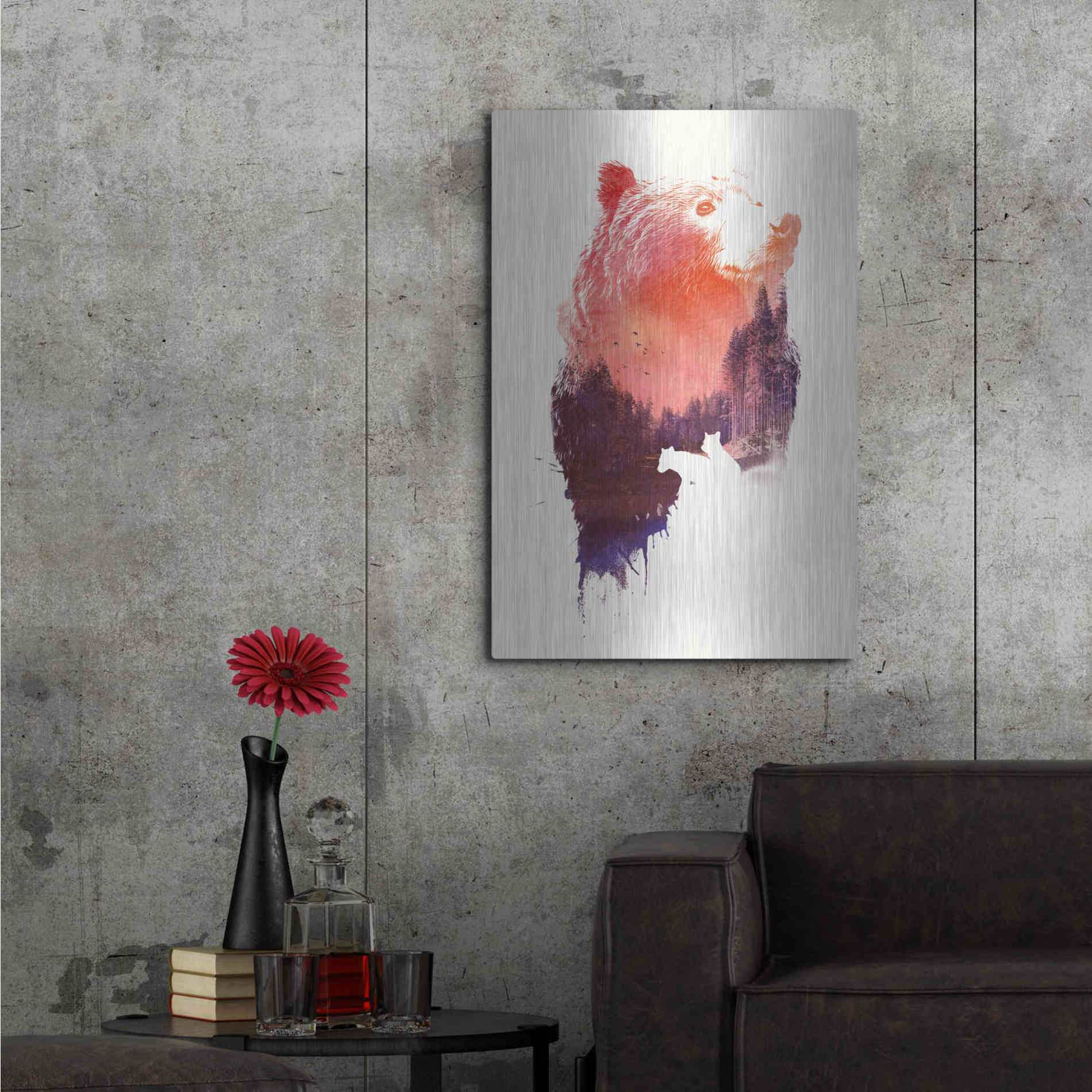 Luxe Metal Art 'Love Forever' by Robert Farkas, Metal Wall Art,24x36