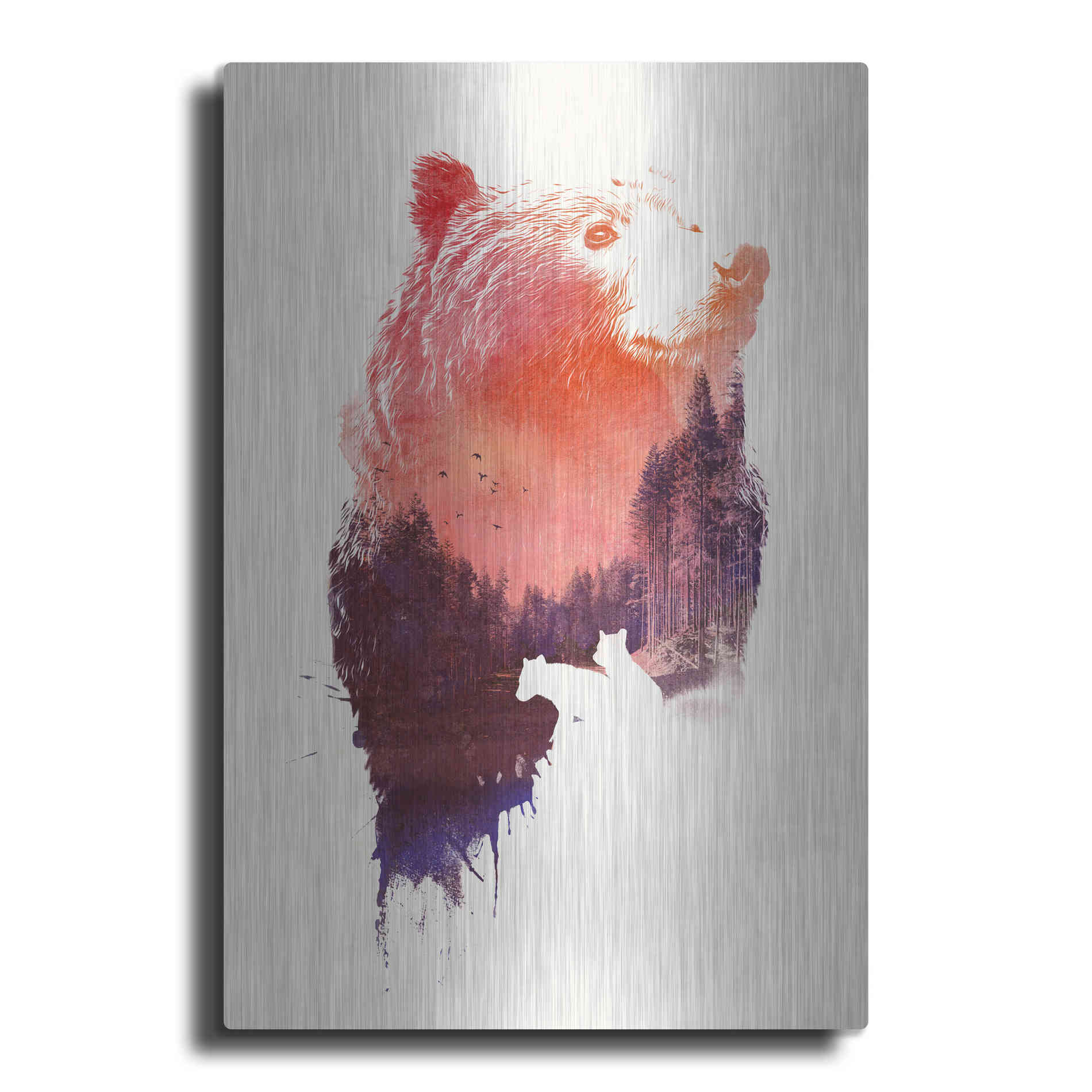 Luxe Metal Art 'Love Forever' by Robert Farkas, Metal Wall Art