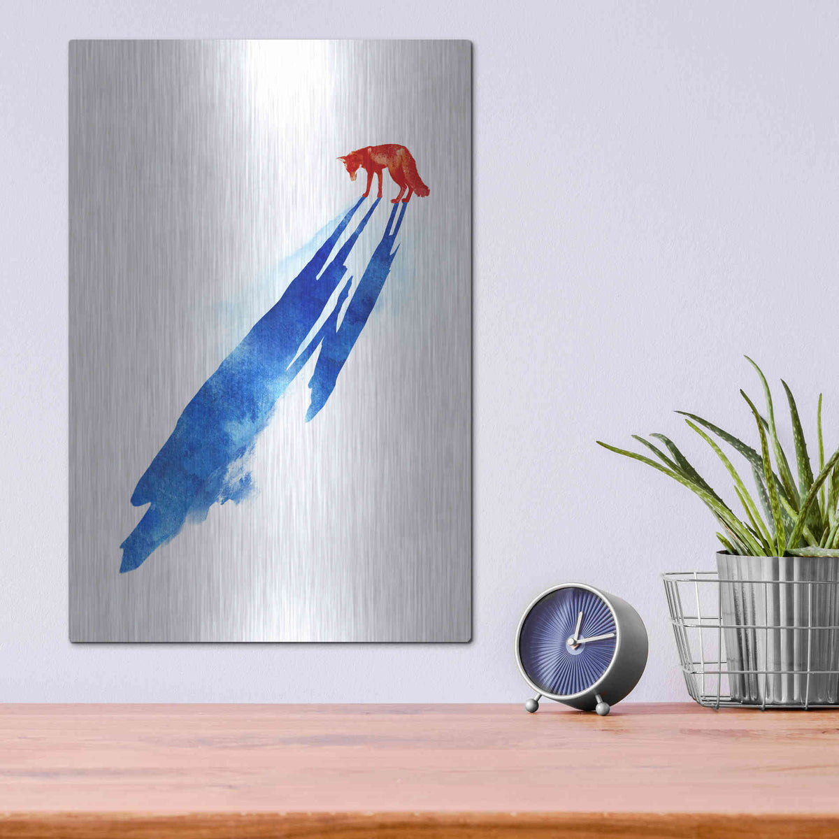 Luxe Metal Art 'A Distant Memory' by Robert Farkas, Metal Wall Art,12x16