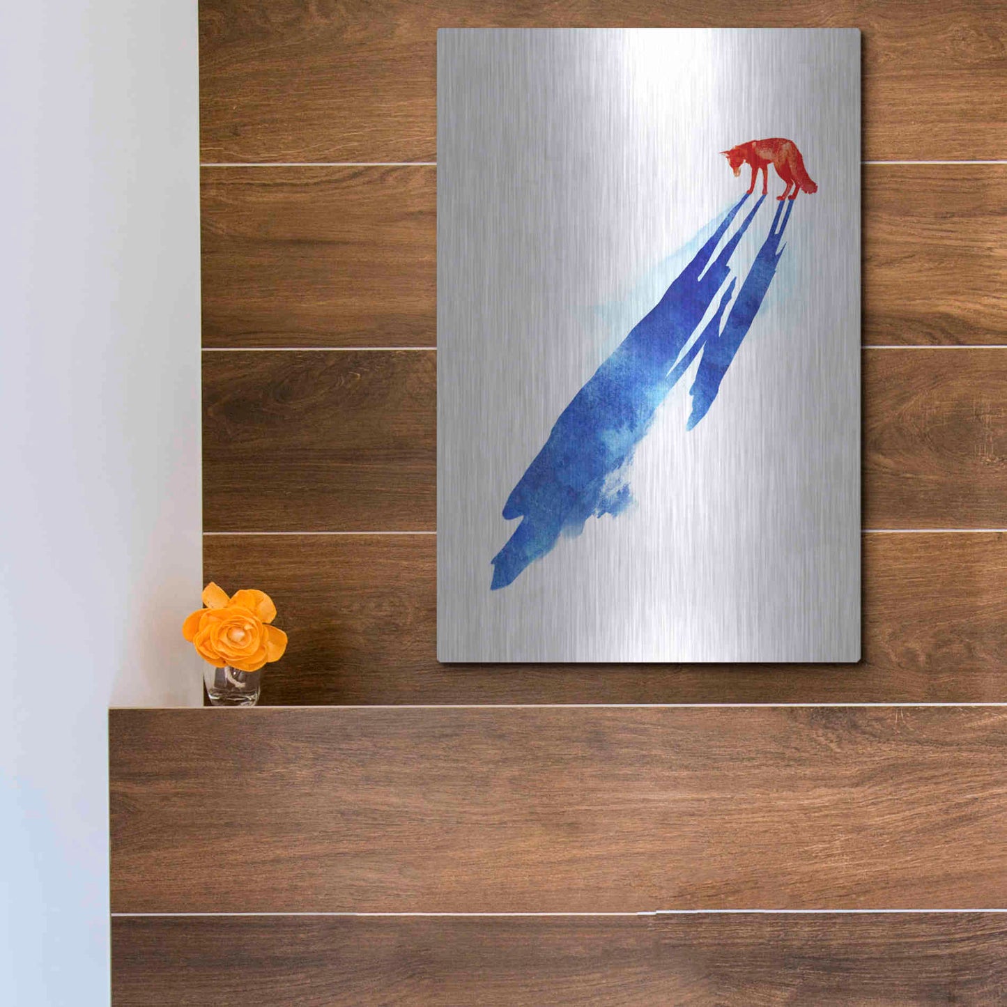 Luxe Metal Art 'A Distant Memory' by Robert Farkas, Metal Wall Art,12x16