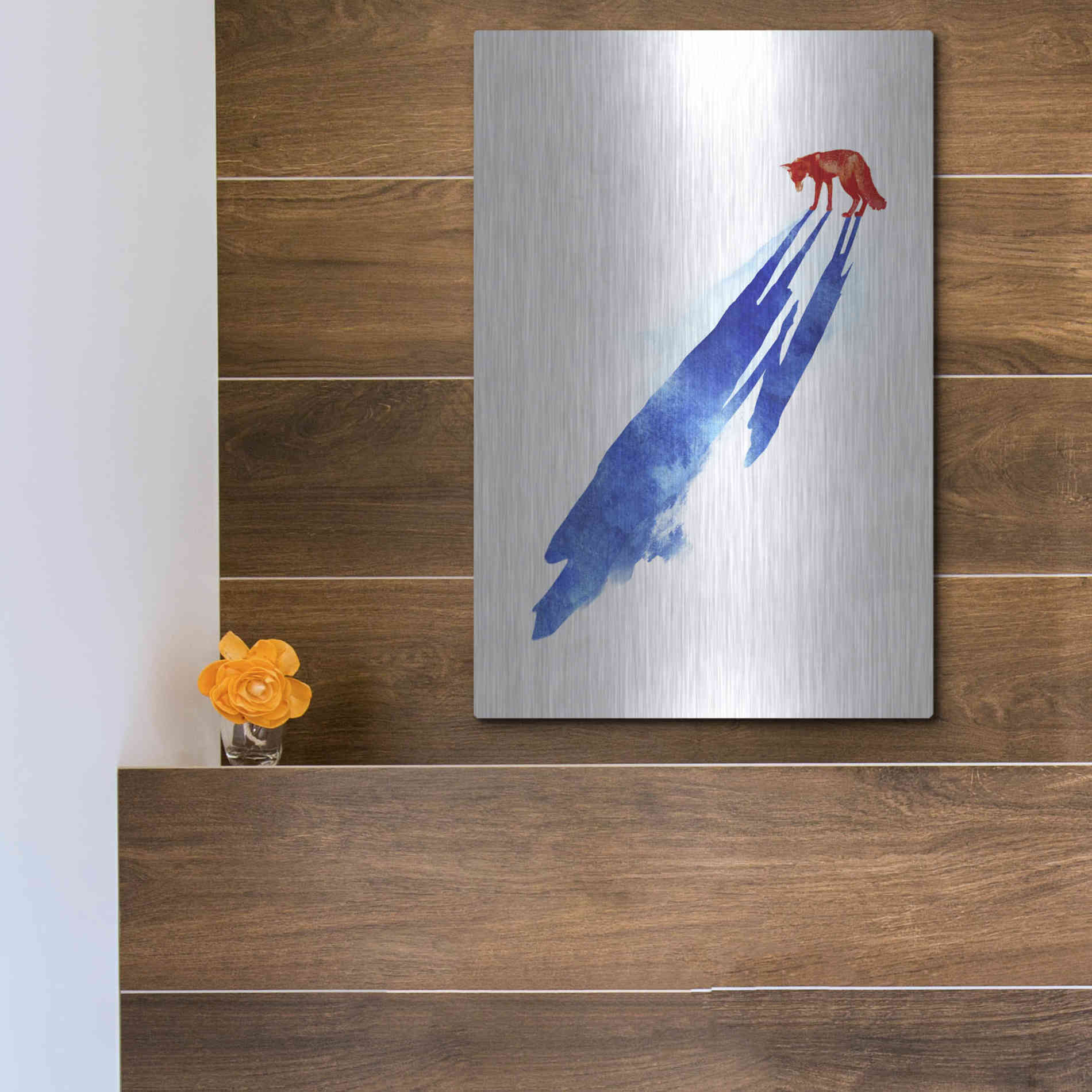 Luxe Metal Art 'A Distant Memory' by Robert Farkas, Metal Wall Art,12x16