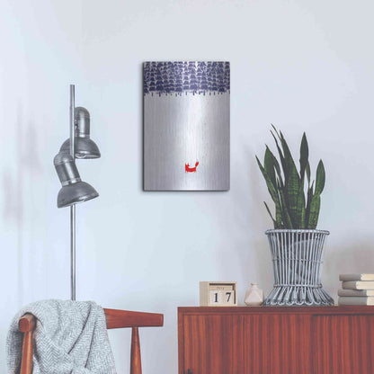 Luxe Metal Art 'Alone In The Forest' by Robert Farkas, Metal Wall Art,16x24