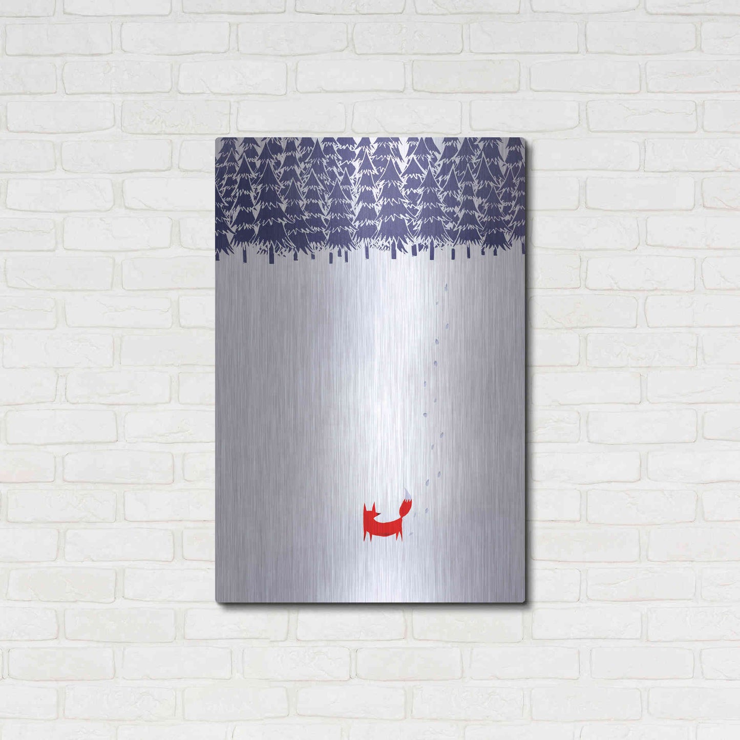 Luxe Metal Art 'Alone In The Forest' by Robert Farkas, Metal Wall Art,24x36