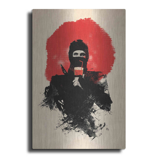 Luxe Metal Art 'American Ninja' by Robert Farkas, Metal Wall Art