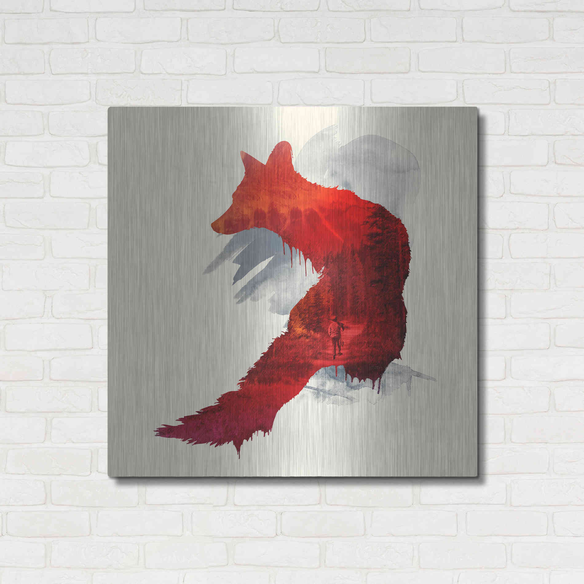 Luxe Metal Art 'Bad Memories' by Robert Farkas, Metal Wall Art,36x36