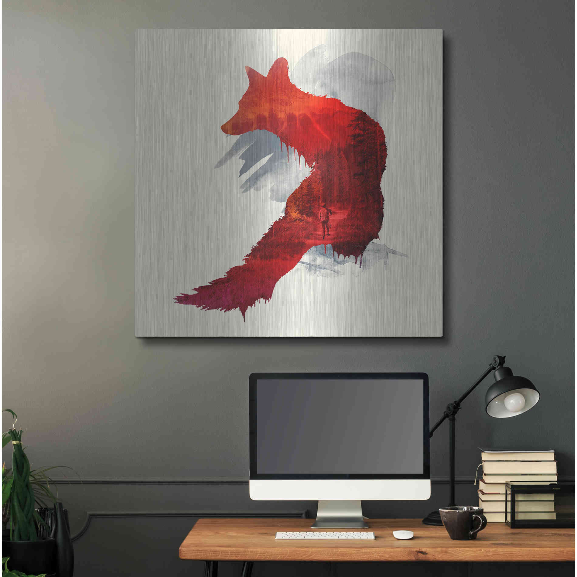 Luxe Metal Art 'Bad Memories' by Robert Farkas, Metal Wall Art,36x36