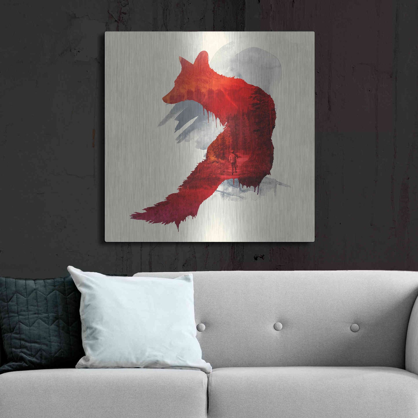 Luxe Metal Art 'Bad Memories' by Robert Farkas, Metal Wall Art,36x36