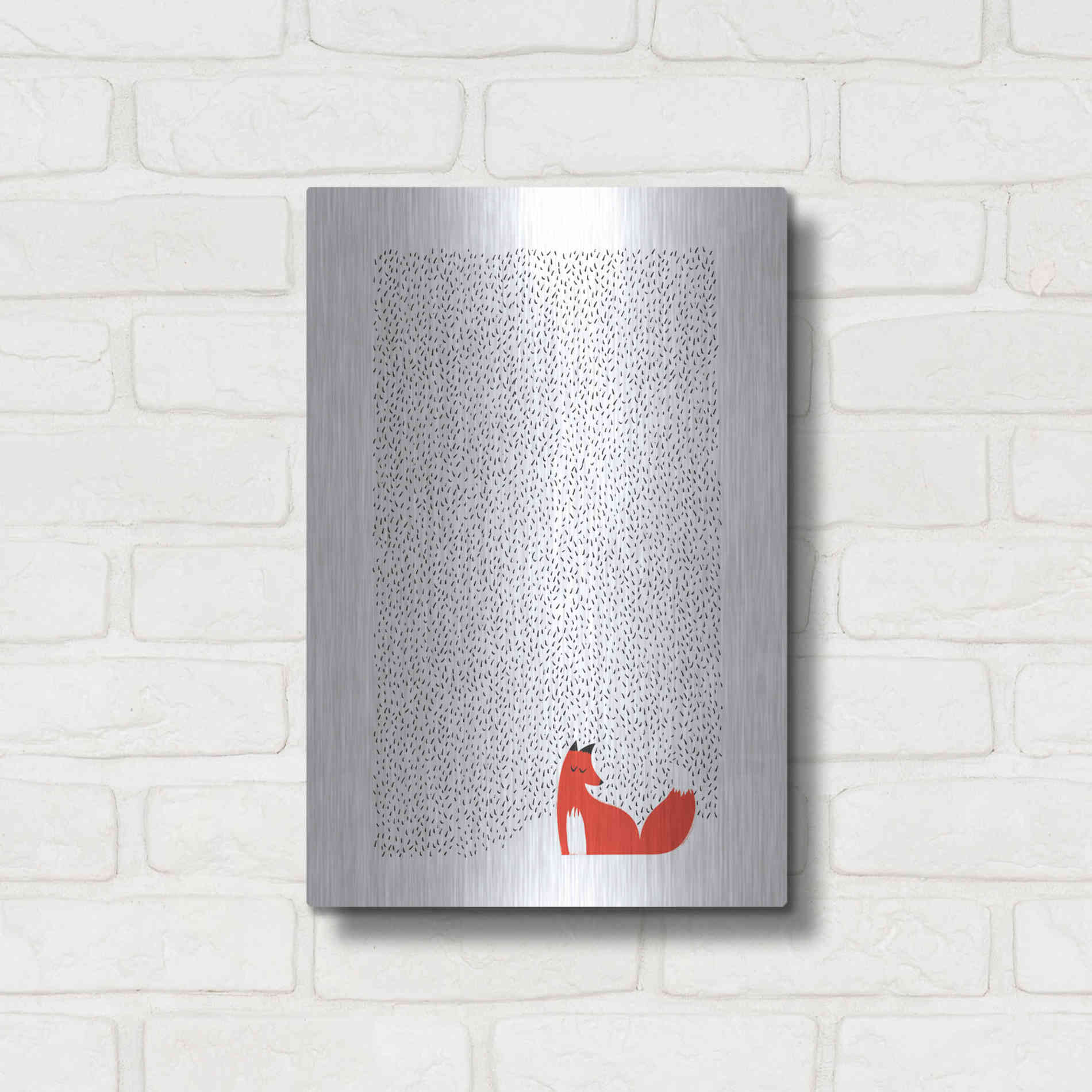 Luxe Metal Art 'Black Grass' by Robert Farkas, Metal Wall Art,12x16