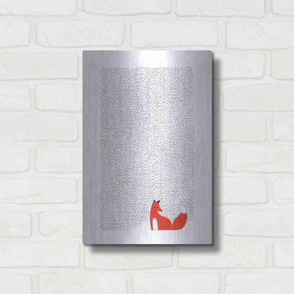 Luxe Metal Art 'Black Grass' by Robert Farkas, Metal Wall Art,12x16