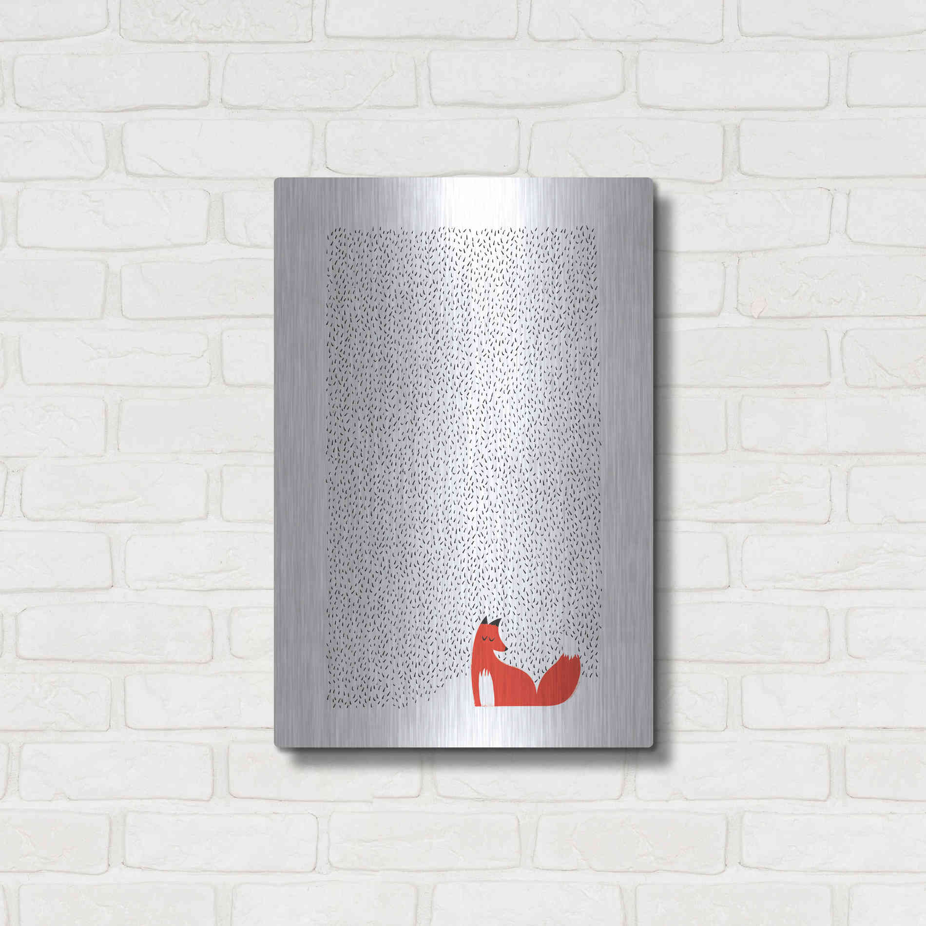 Luxe Metal Art 'Black Grass' by Robert Farkas, Metal Wall Art,16x24