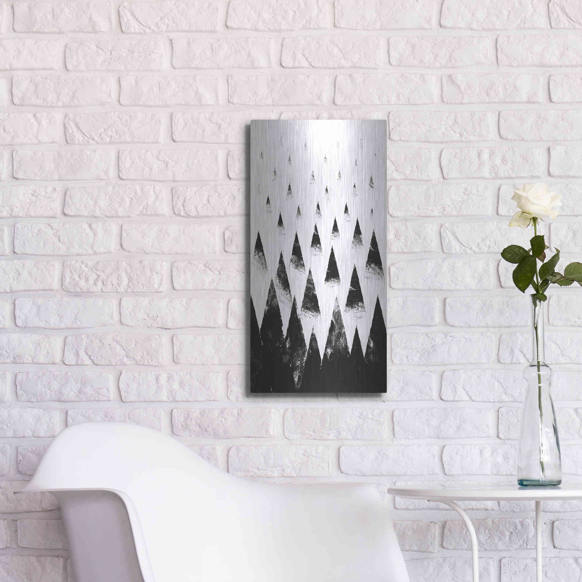 Luxe Metal Art 'Black Hills' by Robert Farkas, Metal Wall Art,12x24