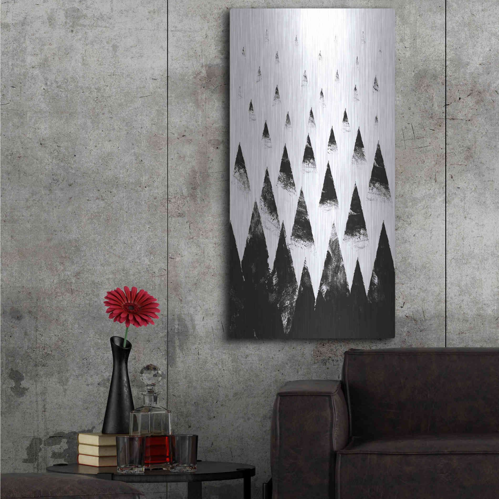Luxe Metal Art 'Black Hills' by Robert Farkas, Metal Wall Art,24x48