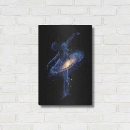Luxe Metal Art 'Cosmic Dance' by Robert Farkas, Metal Wall Art,16x24
