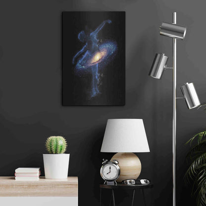 Luxe Metal Art 'Cosmic Dance' by Robert Farkas, Metal Wall Art,16x24