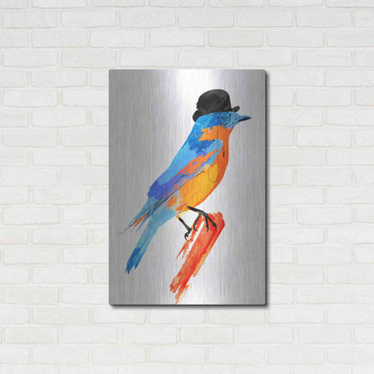 Luxe Metal Art 'Lord Bird' by Robert Farkas, Metal Wall Art,24x36