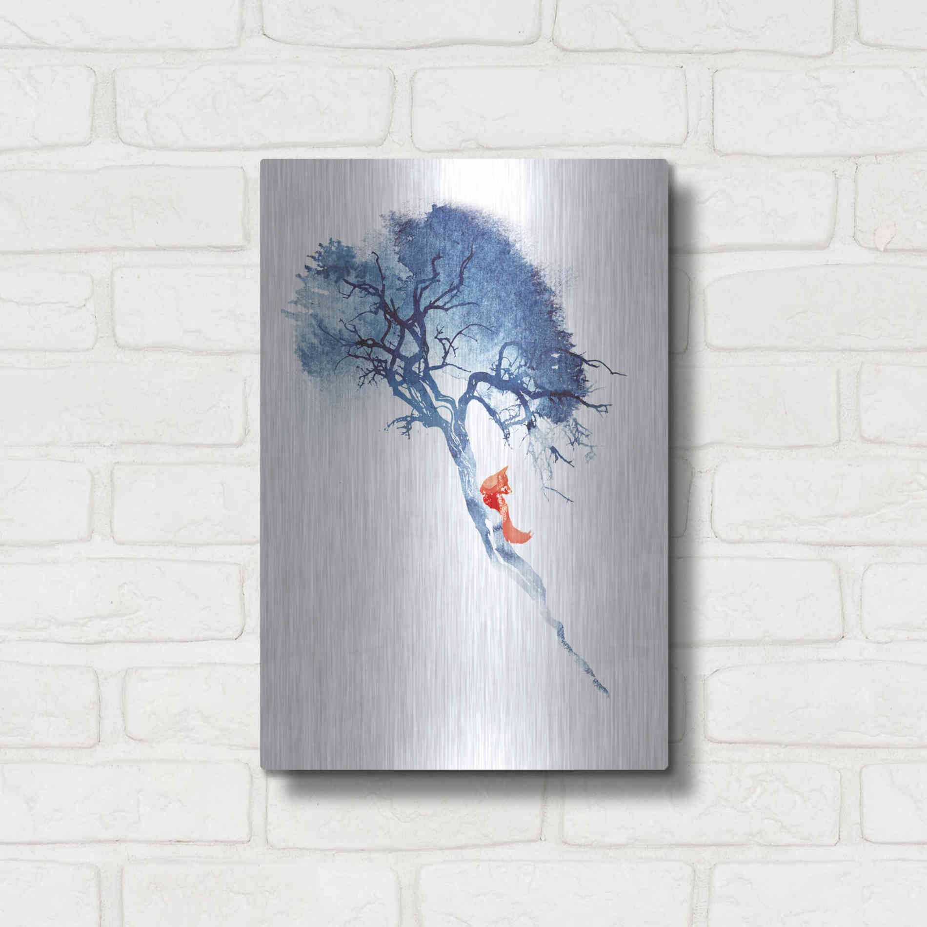 Luxe Metal Art 'There's No Way' by Robert Farkas, Metal Wall Art,12x16