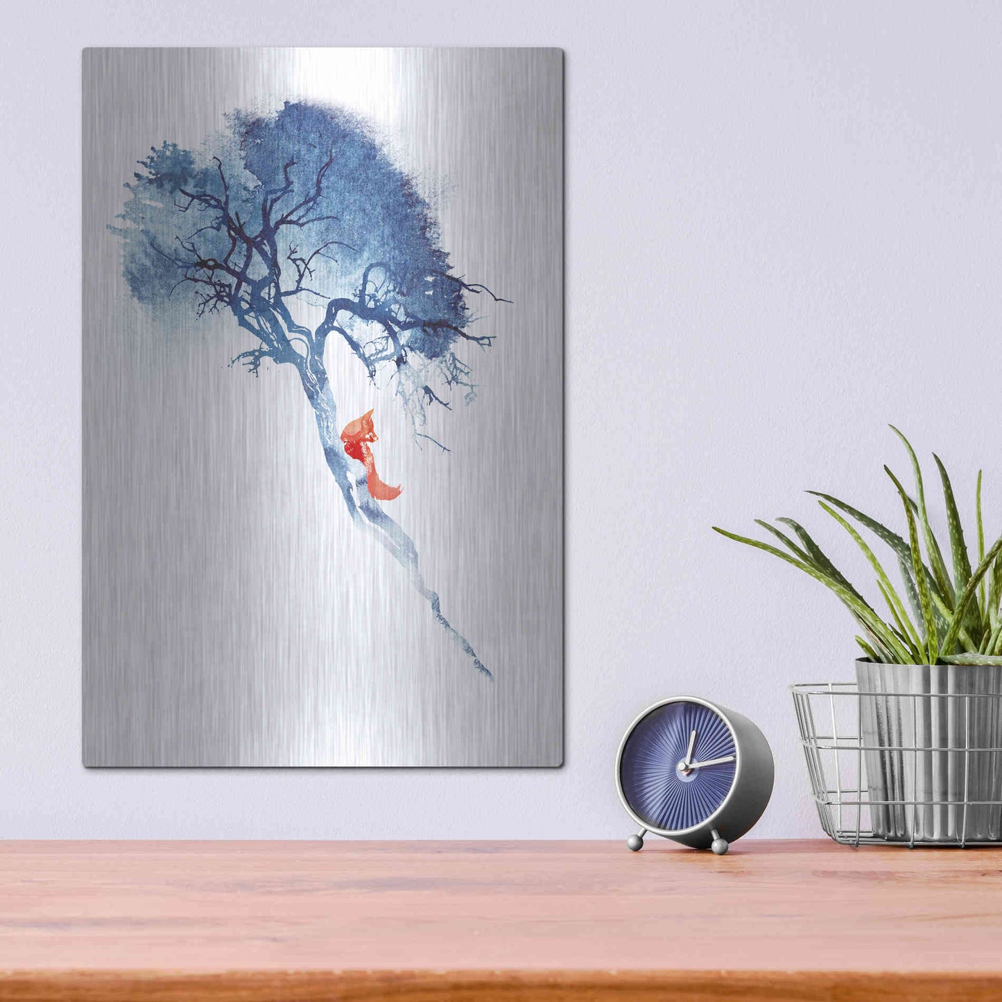 Luxe Metal Art 'There's No Way' by Robert Farkas, Metal Wall Art,12x16