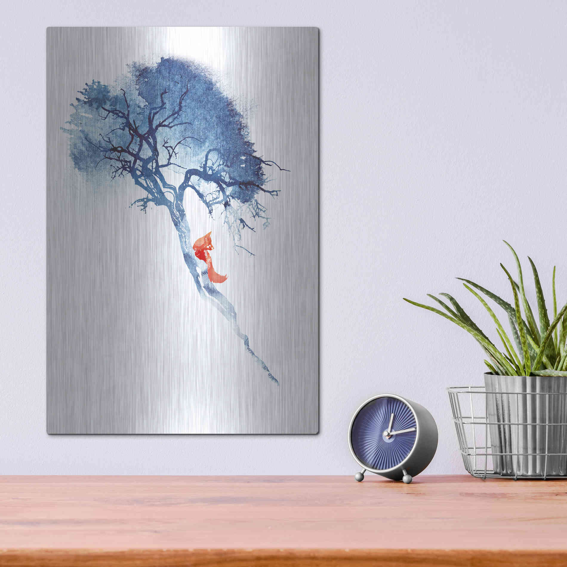 Luxe Metal Art 'There's No Way' by Robert Farkas, Metal Wall Art,12x16