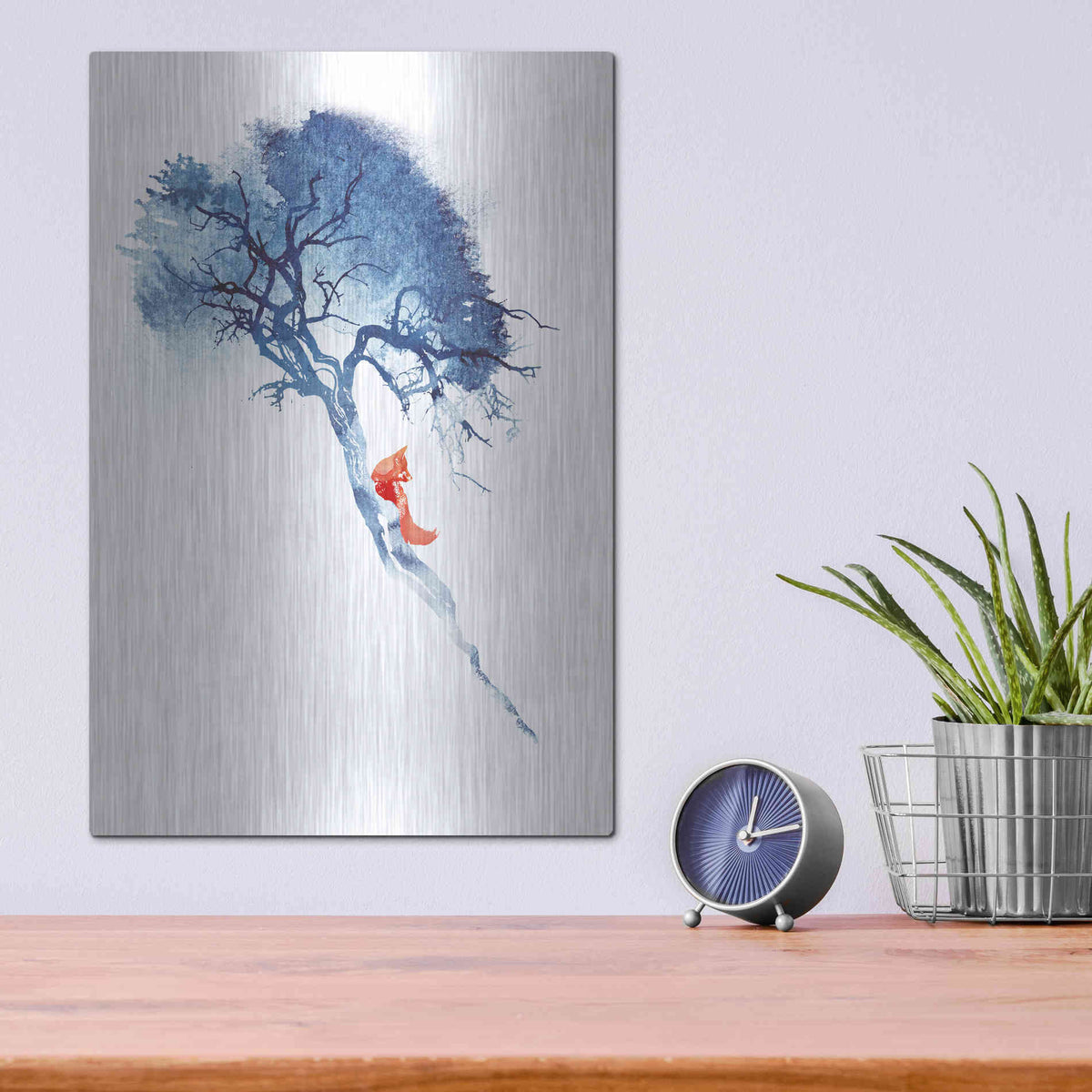 Luxe Metal Art 'There's No Way' by Robert Farkas, Metal Wall Art,12x16