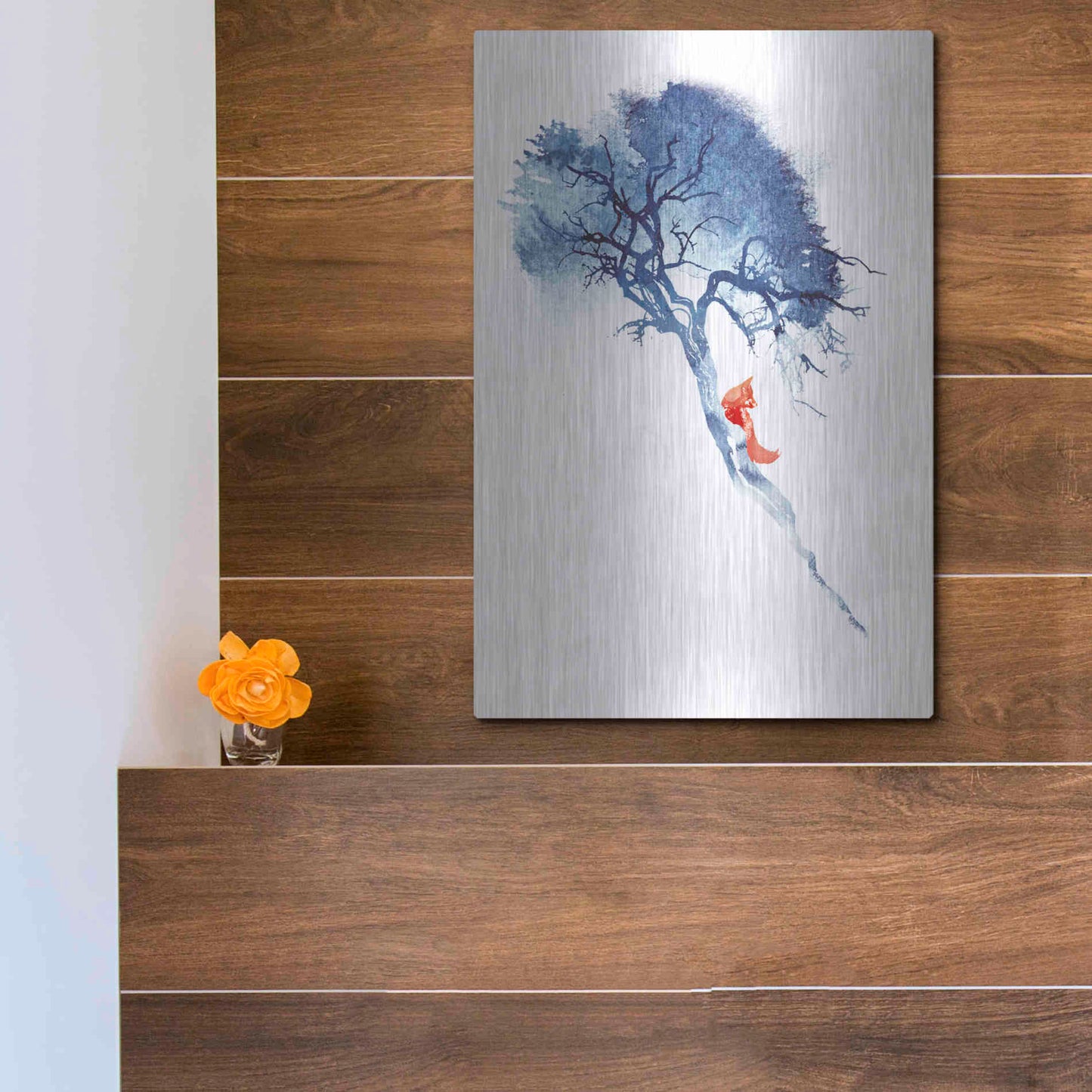 Luxe Metal Art 'There's No Way' by Robert Farkas, Metal Wall Art,12x16