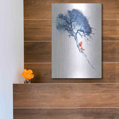 Luxe Metal Art 'There's No Way' by Robert Farkas, Metal Wall Art,12x16