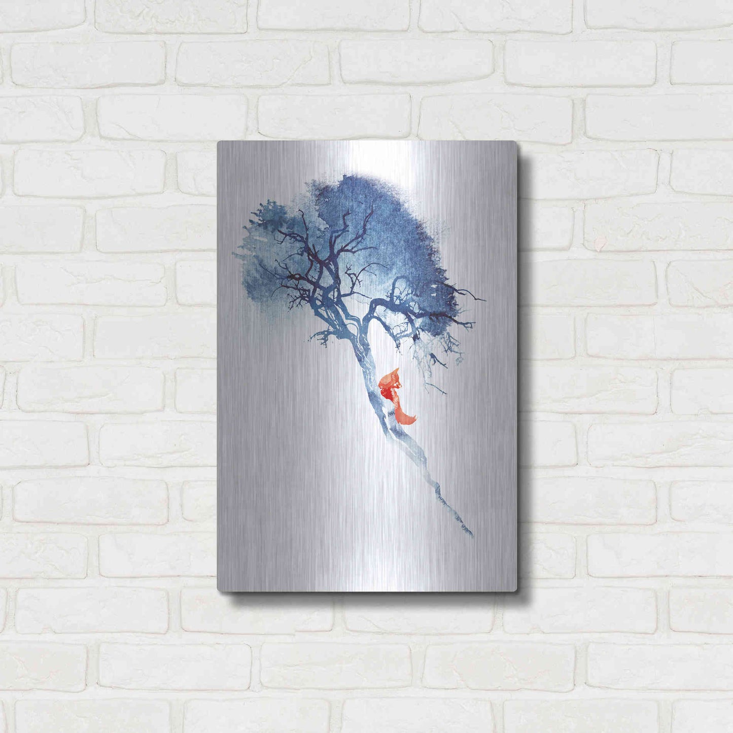 Luxe Metal Art 'There's No Way' by Robert Farkas, Metal Wall Art,16x24