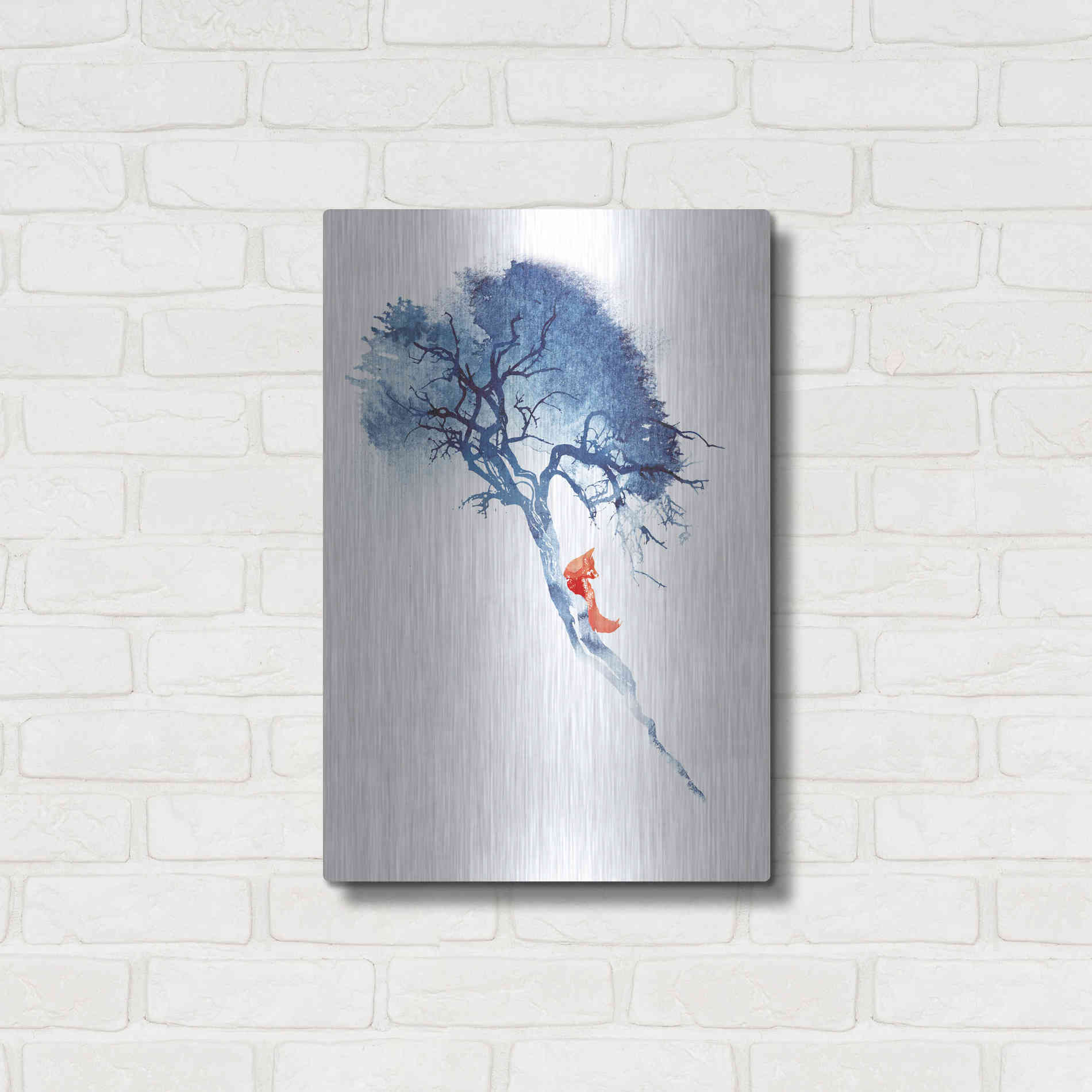 Luxe Metal Art 'There's No Way' by Robert Farkas, Metal Wall Art,16x24