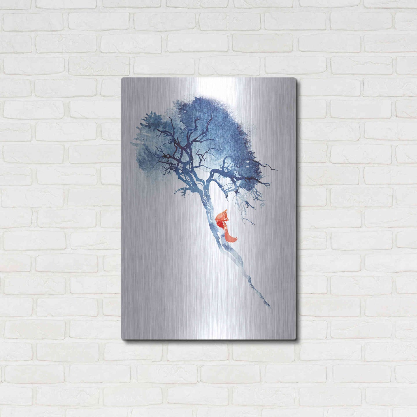 Luxe Metal Art 'There's No Way' by Robert Farkas, Metal Wall Art,24x36