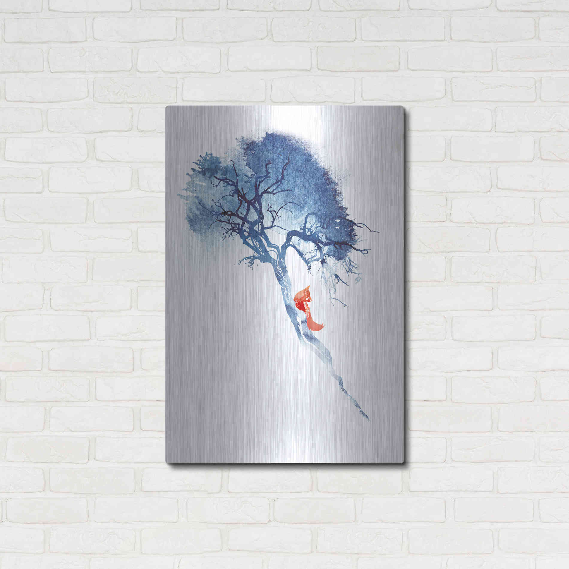Luxe Metal Art 'There's No Way' by Robert Farkas, Metal Wall Art,24x36
