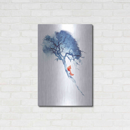 Luxe Metal Art 'There's No Way' by Robert Farkas, Metal Wall Art,24x36