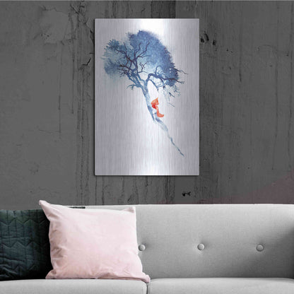 Luxe Metal Art 'There's No Way' by Robert Farkas, Metal Wall Art,24x36