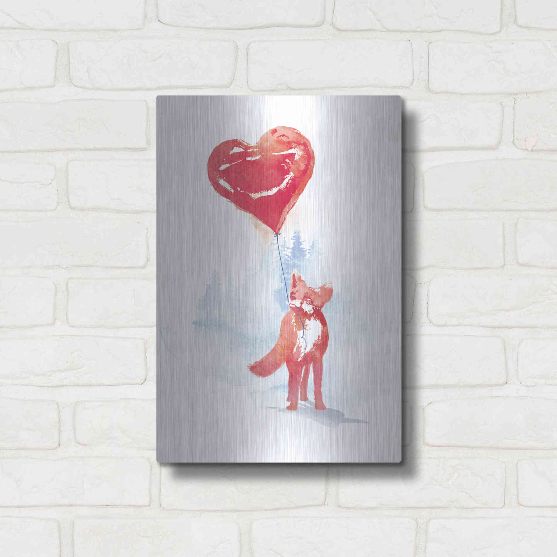 Luxe Metal Art 'This One is For You' by Robert Farkas, Metal Wall Art,12x16