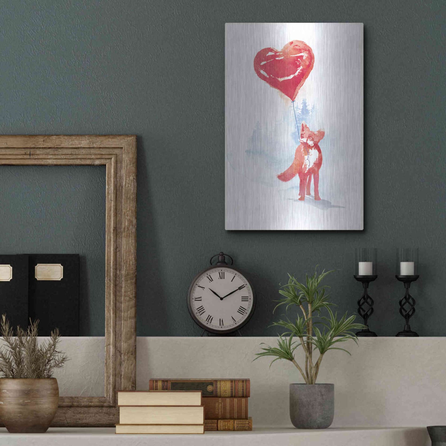 Luxe Metal Art 'This One is For You' by Robert Farkas, Metal Wall Art,12x16