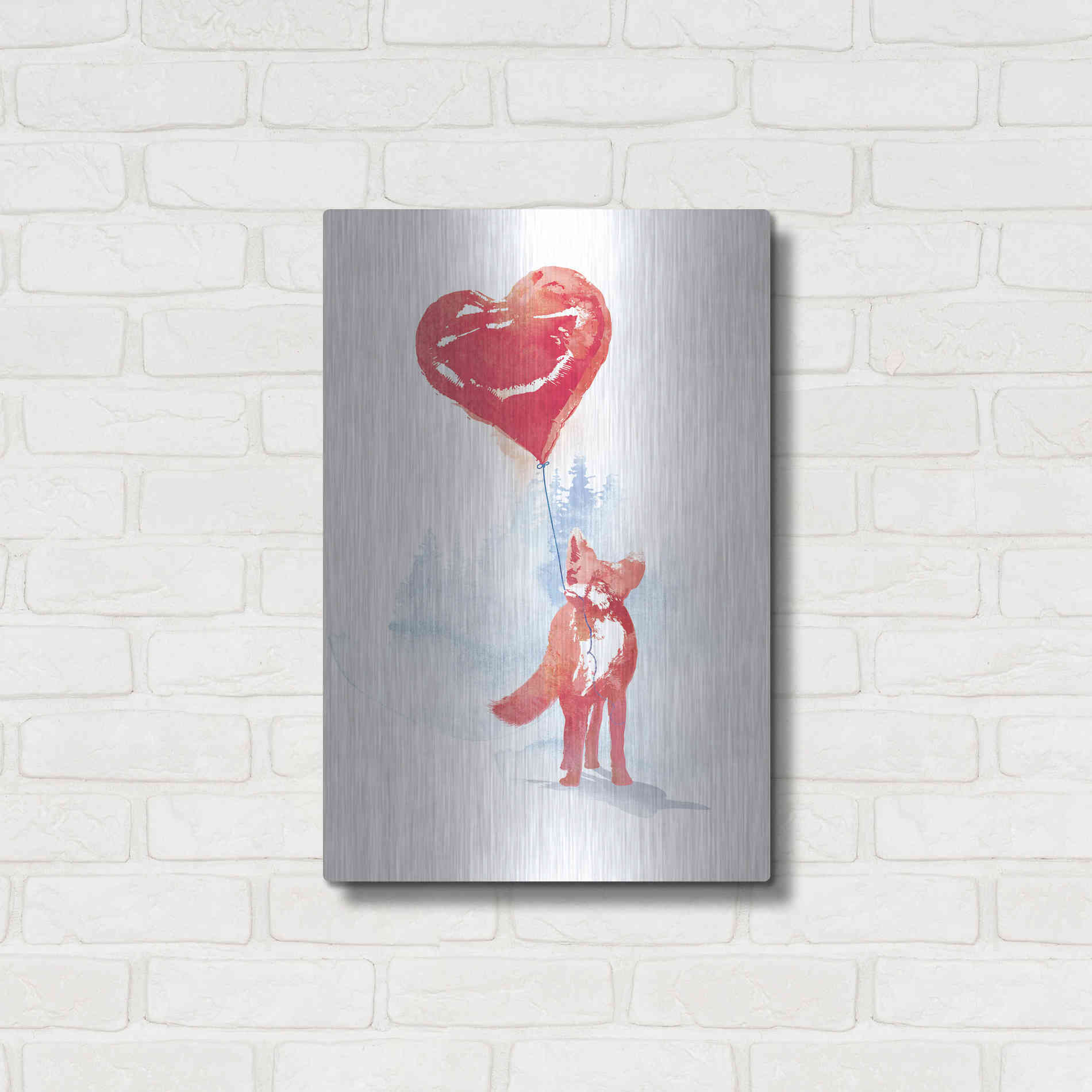 Luxe Metal Art 'This One is For You' by Robert Farkas, Metal Wall Art,16x24