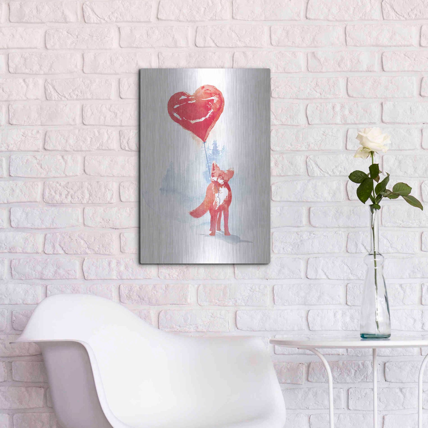 Luxe Metal Art 'This One is For You' by Robert Farkas, Metal Wall Art,16x24