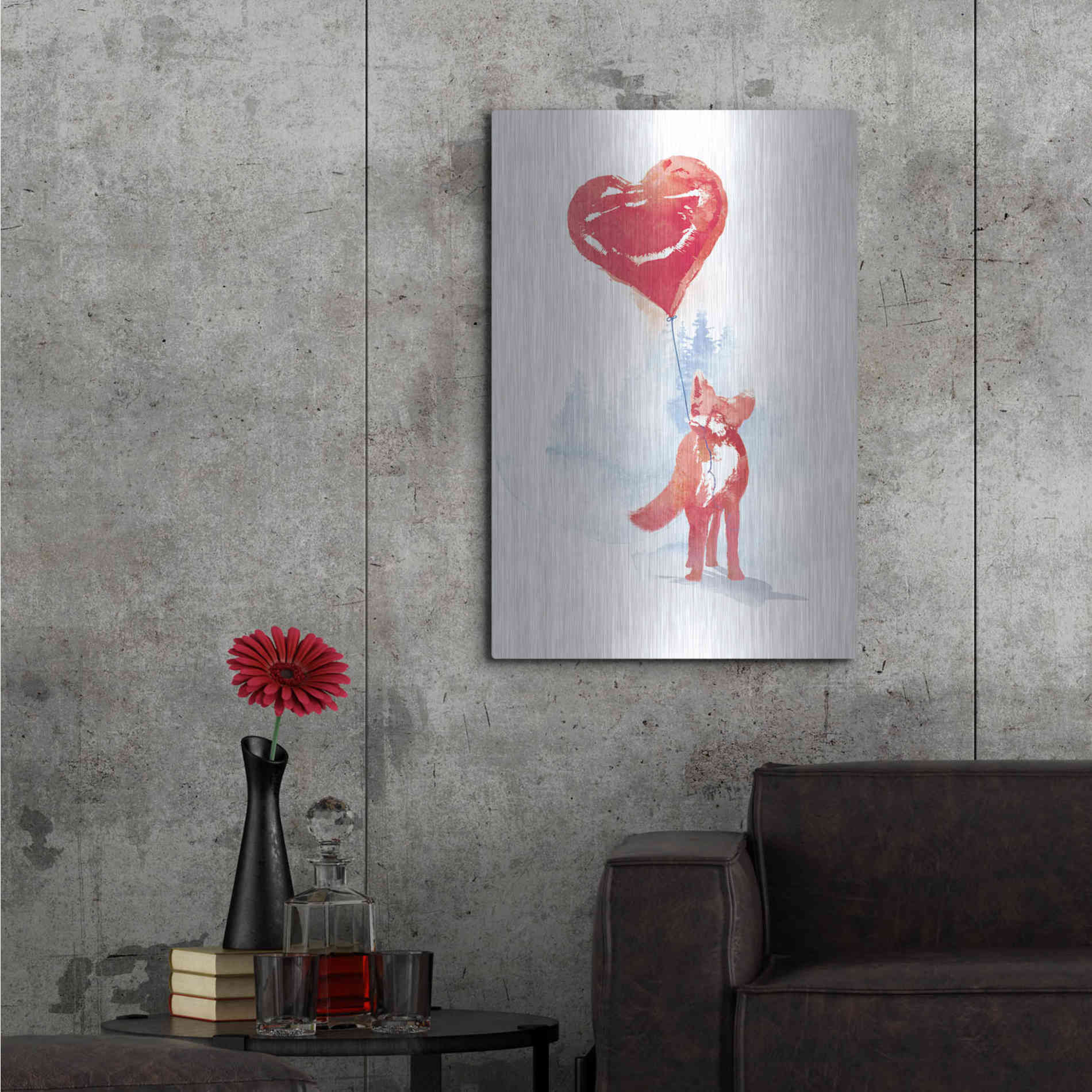 Luxe Metal Art 'This One is For You' by Robert Farkas, Metal Wall Art,24x36