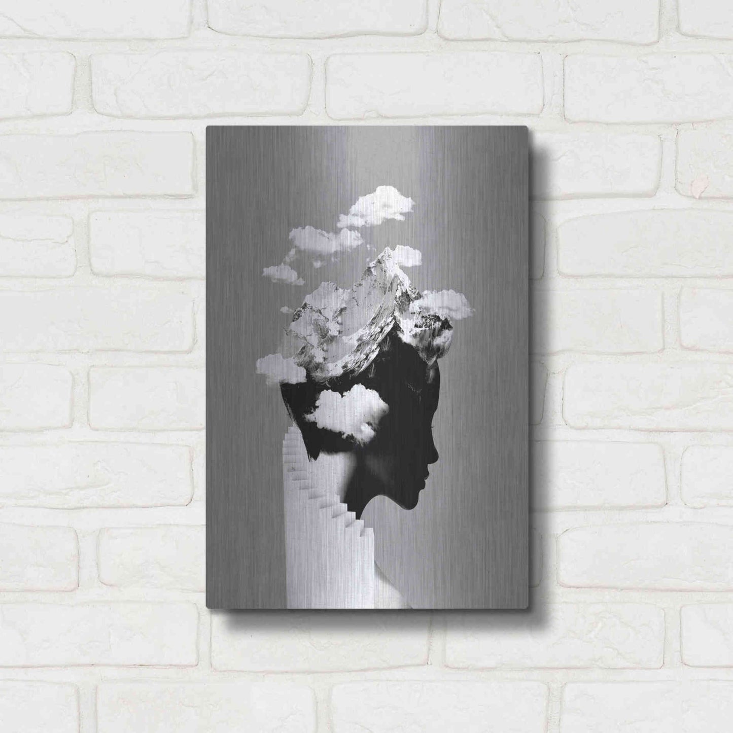 Luxe Metal Art 'It's a Cloudy Day' by Robert Farkas, Metal Wall Art,12x16