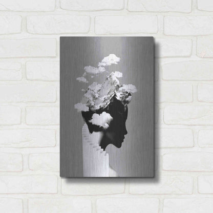 Luxe Metal Art 'It's a Cloudy Day' by Robert Farkas, Metal Wall Art,12x16