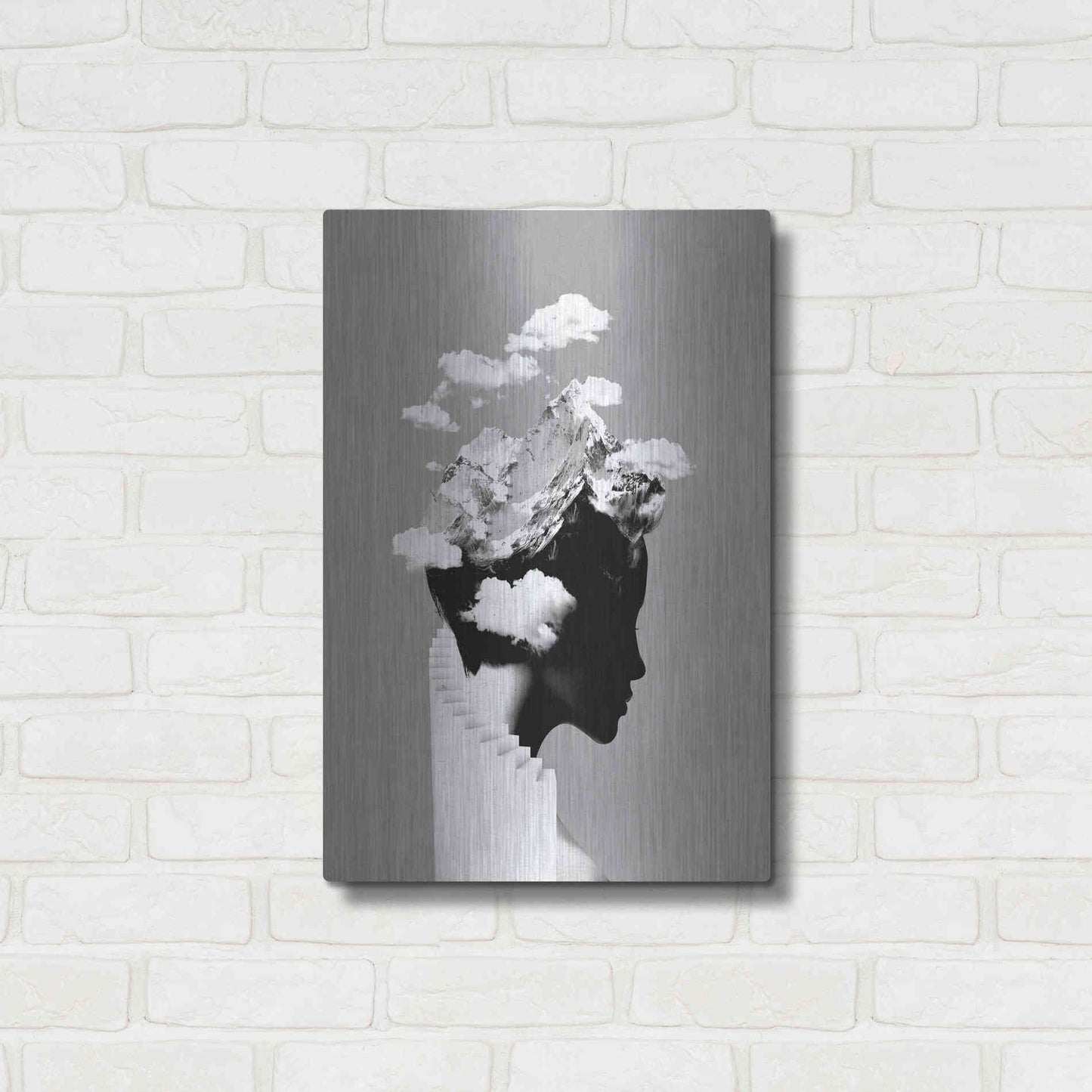 Luxe Metal Art 'It's a Cloudy Day' by Robert Farkas, Metal Wall Art,16x24