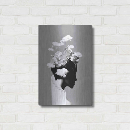 Luxe Metal Art 'It's a Cloudy Day' by Robert Farkas, Metal Wall Art,16x24