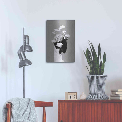 Luxe Metal Art 'It's a Cloudy Day' by Robert Farkas, Metal Wall Art,16x24