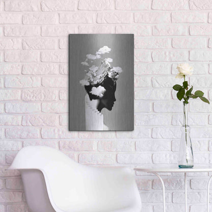 Luxe Metal Art 'It's a Cloudy Day' by Robert Farkas, Metal Wall Art,16x24