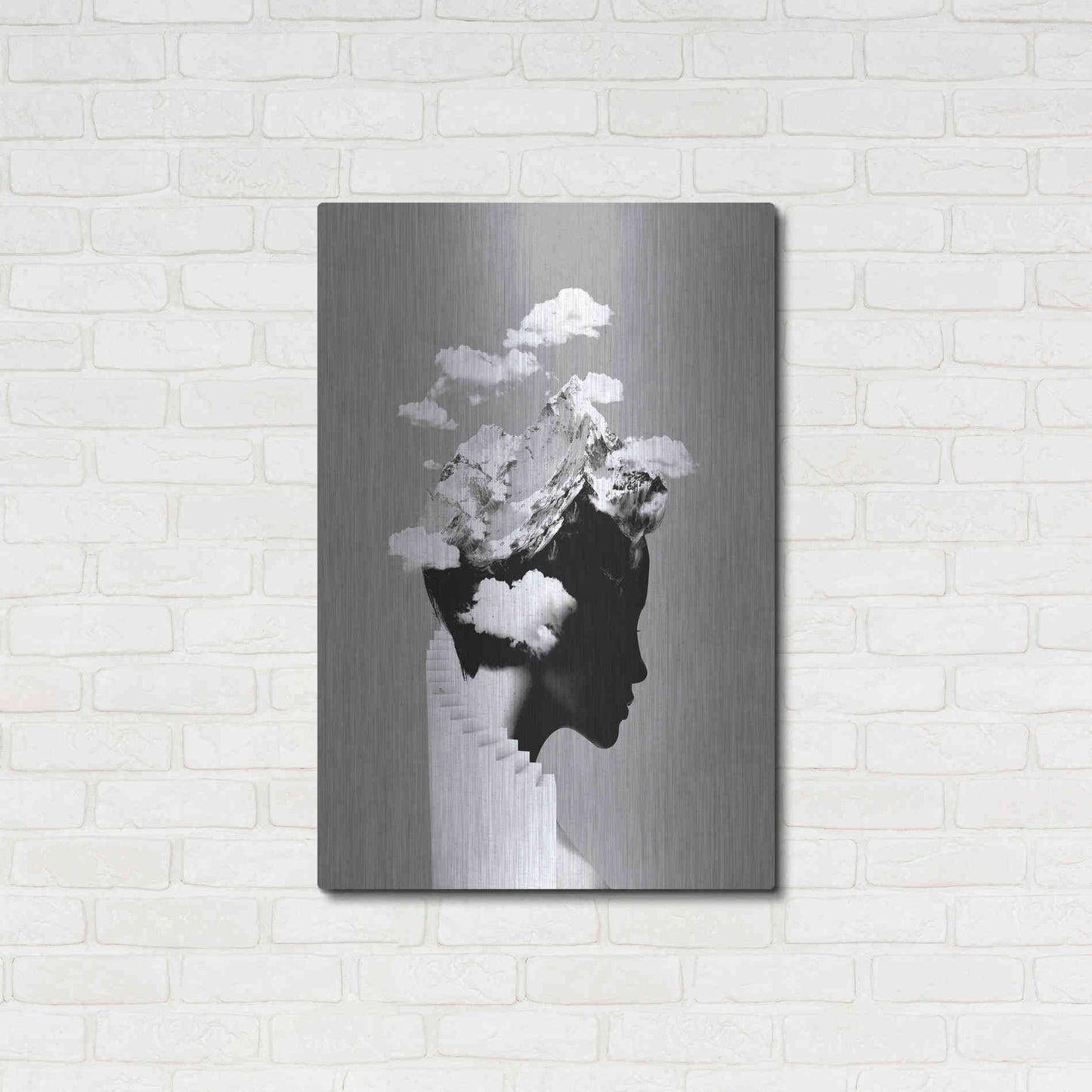 Luxe Metal Art 'It's a Cloudy Day' by Robert Farkas, Metal Wall Art,24x36